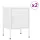  2 db fehér acél éjjeliszekrény 35 x 35 x 51 cm