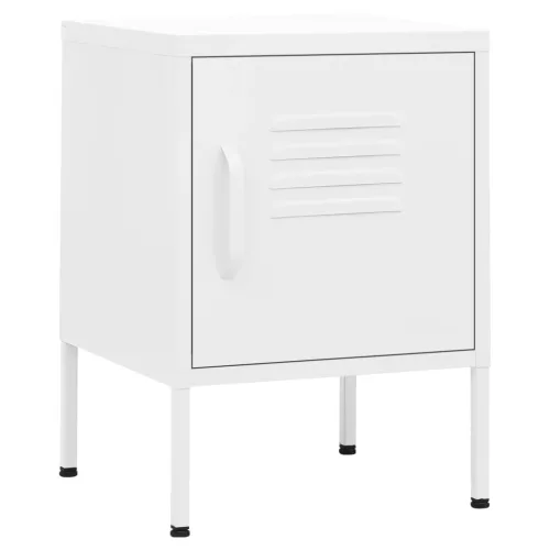  2 db fehér acél éjjeliszekrény 35 x 35 x 51 cm