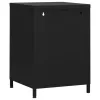  2 db fekete acél éjjeliszekrény 35 x 35 x 51 cm
