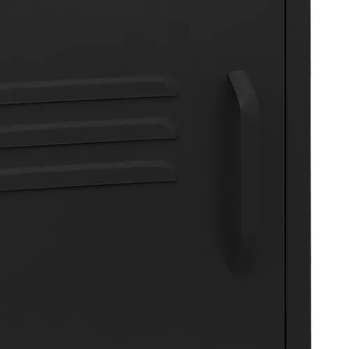  2 db fekete acél éjjeliszekrény 35 x 35 x 51 cm