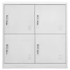  2 db világosszürke acél zárható szekrény 90 x 45 x 92,5 cm 