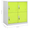  5 db világosszürke-zöld acél zárható szekrény 90 x 45 x 92,5 cm