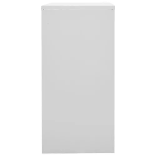  2 db világosszürke-kék acél zárható szekrény 90 x 45 x 92,5 cm