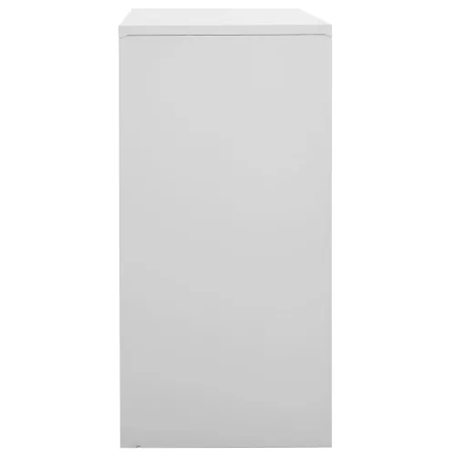  5 db világosszürke acél zárható szekrény 90 x 45 x 92,5 cm