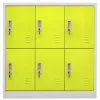  5 db világosszürke-zöld acél zárható szekrény 90 x 45 x 92,5 cm