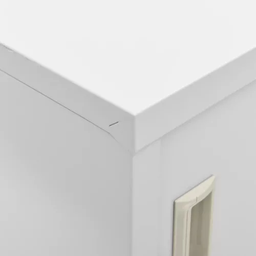  5 db világosszürke acél zárható szekrény 90 x 45 x 92,5 cm