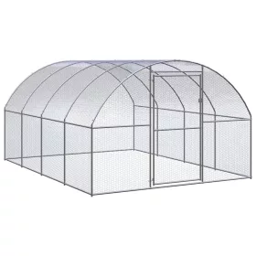  kültéri horganyzott acél tyúkól 3 x 4 x 2 m
