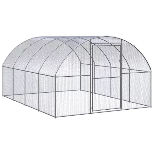  kültéri horganyzott acél tyúkól 3 x 4 x 2 m