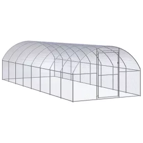  kültéri horganyzott acél tyúkól 3 x 8 x 2 m