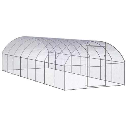  kültéri horganyzott acél tyúkól 3 x 8 x 2 m