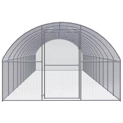  kültéri horganyzott acél tyúkól 3 x12 x 2 m