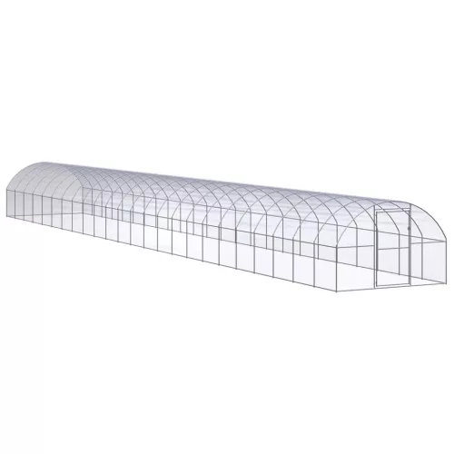  kültéri horganyzott acél tyúkól 3 x 24 x 2 m