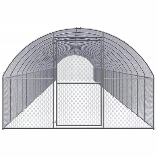  kültéri horganyzott acél tyúkól 3 x 24 x 2 m