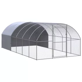  kültéri horganyzott acél tyúkól 3 x 6 x 2 m