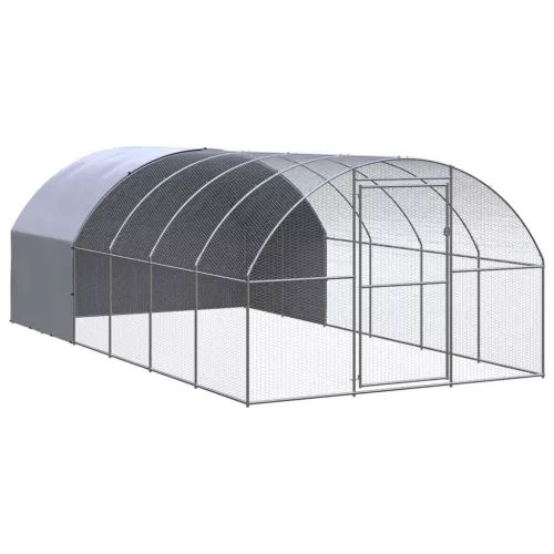  kültéri horganyzott acél tyúkól 3 x 6 x 2 m