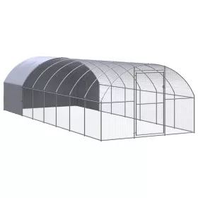  kültéri horganyzott acél tyúkól 3 x 8 x 2 m