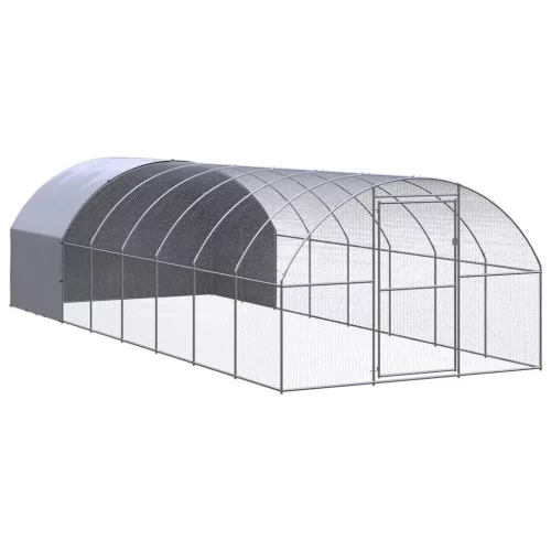  kültéri horganyzott acél tyúkól 3 x 8 x 2 m