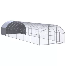  kültéri horganyzott acél tyúkól 3 x 12 x 2 m