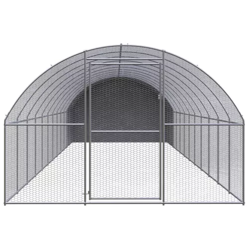  kültéri horganyzott acél tyúkól 3 x 12 x 2 m