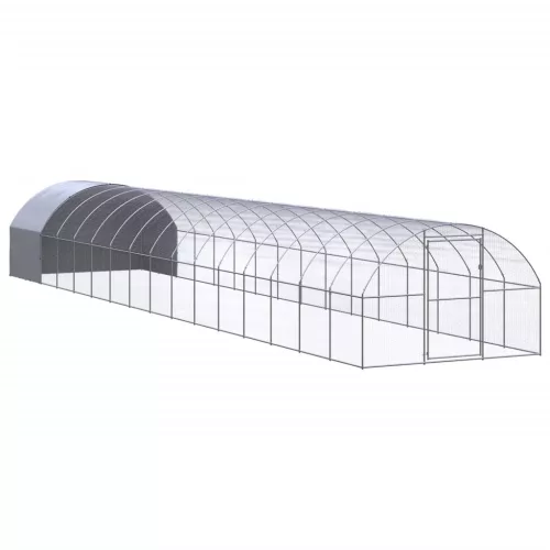  kültéri horganyzott acél tyúkól 3 x16 x 2 m