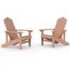  2 db barna HDPE kerti adirondack szék
