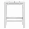  fehér HDPE kerti adirondack szék asztallal
