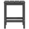  antracitszürke HDPE kerti adirondack szék asztallal