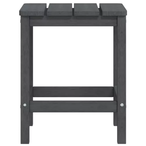  antracitszürke HDPE kerti adirondack szék asztallal