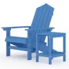  vízkék HDPE kerti adirondack szék asztallal