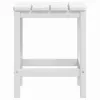 fehér HDPE kerti adirondack székek asztallal
