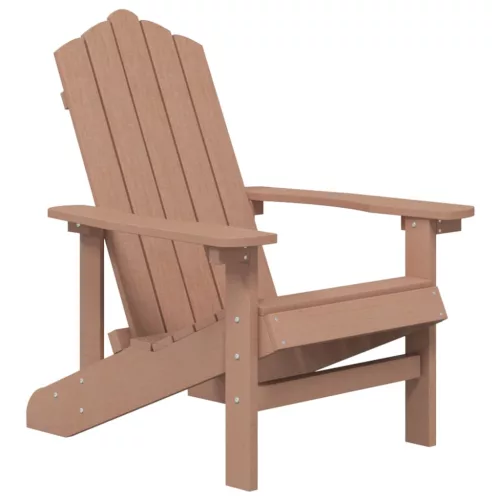  barna HDPE kerti adirondack székek asztallal