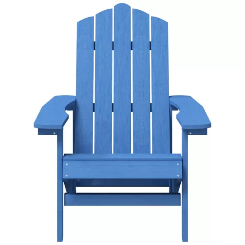  vízkék HDPE kerti adirondack székek asztallal