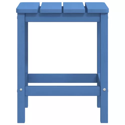  vízkék HDPE kerti adirondack székek asztallal