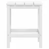  fehér HDPE kerti adirondack szék lábtartóval és asztallal
