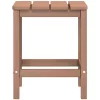  barna HDPE kerti adirondack szék lábtartóval és asztallal