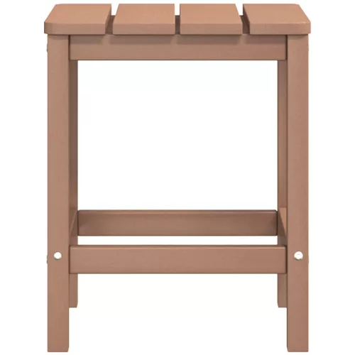  barna HDPE kerti adirondack szék lábtartóval és asztallal