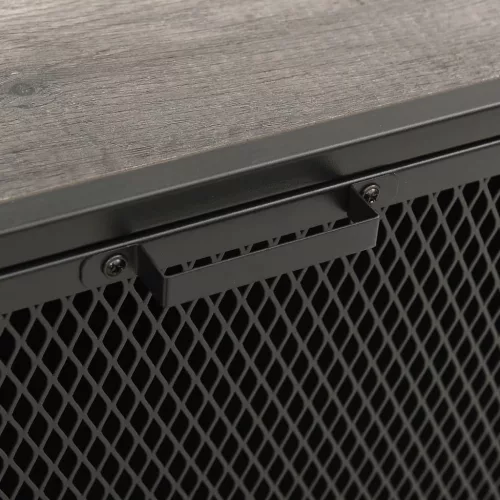  2 db szürke fém és MDF tárolószekrény 72 x 36 x 82 cm