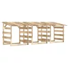  3 db impregnált fenyőfa pergola tetővel 100 x 90 x 100 cm