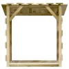  3 db impregnált fenyőfa pergola tetővel 100 x 90 x 100 cm