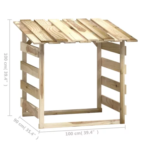  3 db impregnált fenyőfa pergola tetővel 100 x 90 x 100 cm