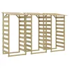  3 db impregnált fenyőfa pergola tetővel 100 x 90 x 200 cm