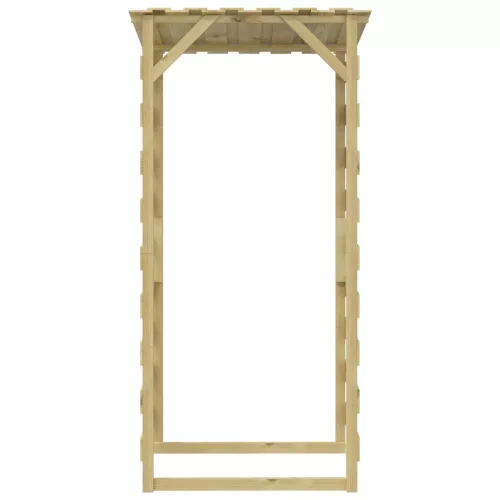 3 db impregnált fenyőfa pergola tetővel 100 x 90 x 200 cm