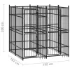  acél kültéri kutyakennel 3,69 m²