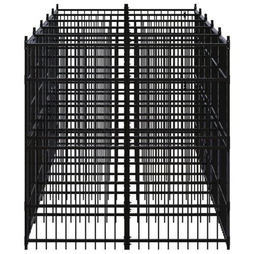  acél kültéri kutyakennel 9,22 m²