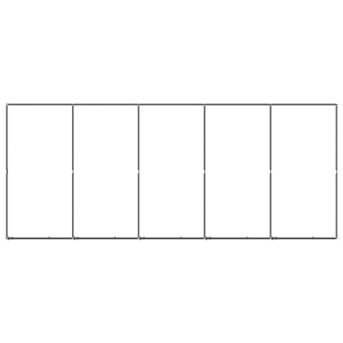  acél kültéri kutyakennel 9,22 m²