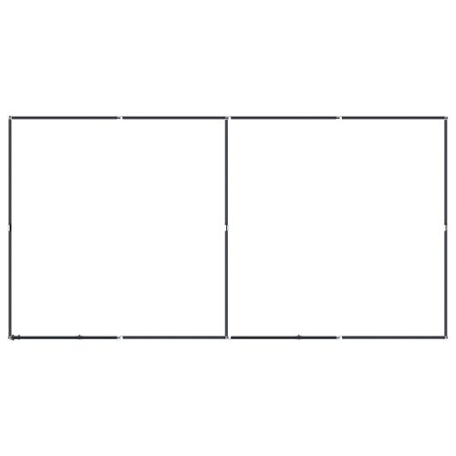  acél kültéri kutyakennel 7,37 m²