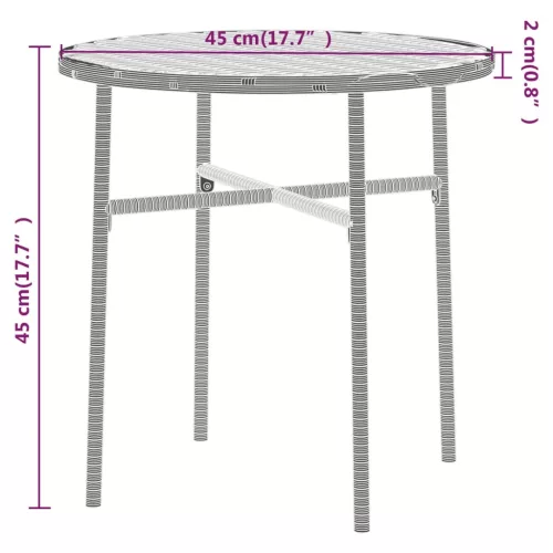  3 részes szürke polyrattan kerti étkezőgarnitúra