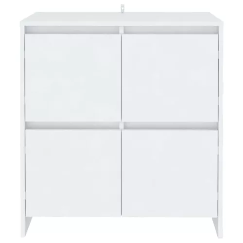  2 db fehér forgácslap tálalószekrény 70 x 41 x 75 cm