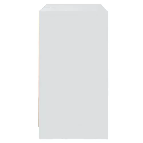  2 db fehér forgácslap tálalószekrény 70 x 41 x 75 cm