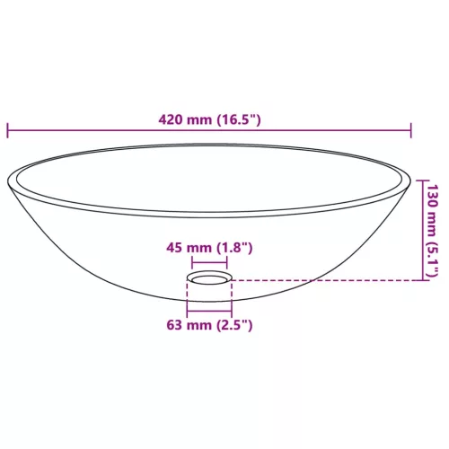  edzett üveg mosdókagyló csapteleppel és leeresztőszeleppel